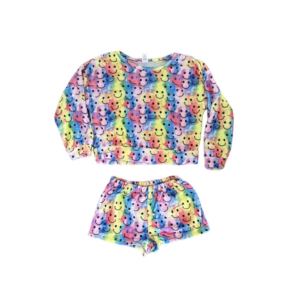 Sugar And Jade Fleece Smile Pajama Set